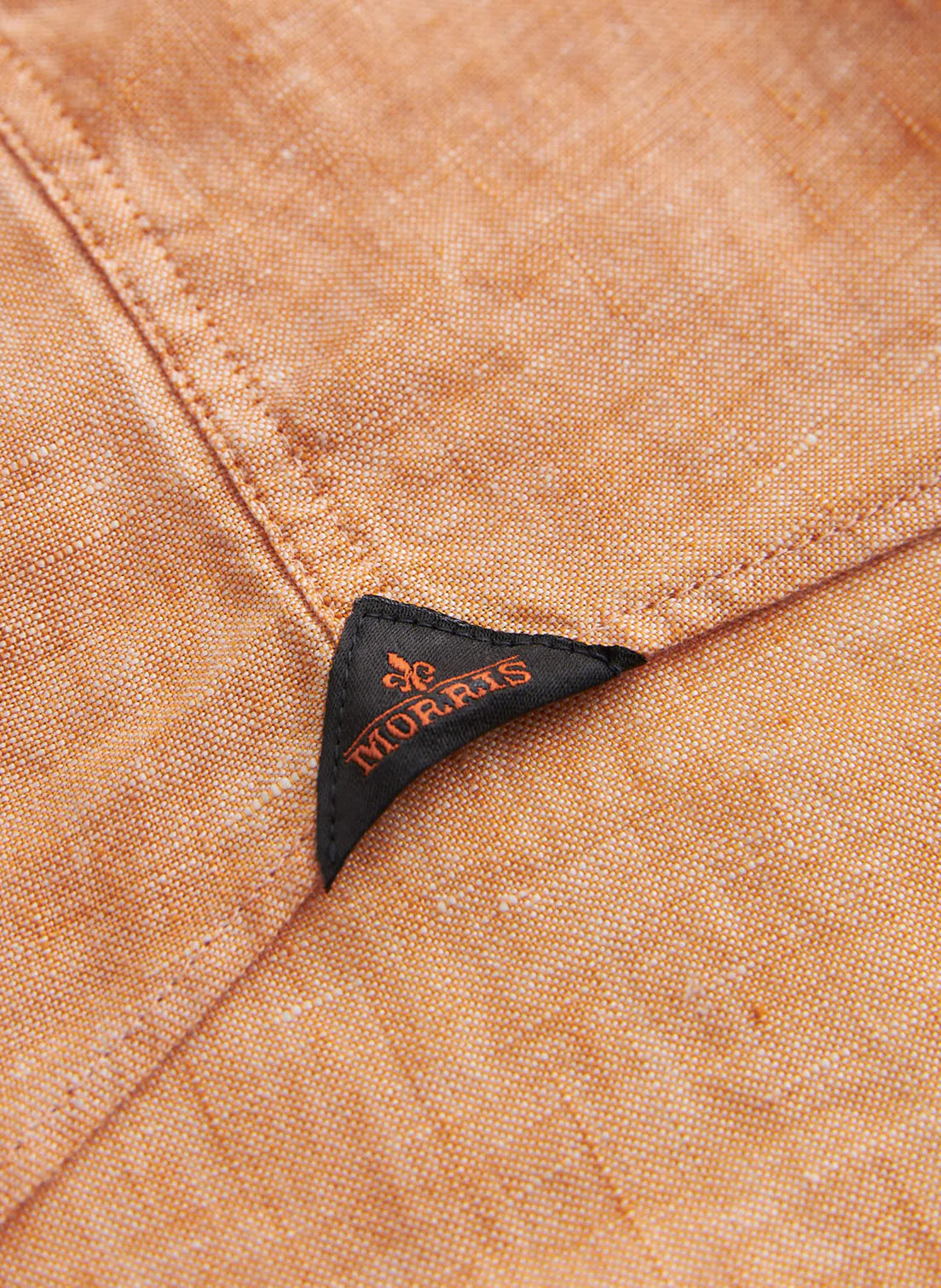 Morris Douglas Linen Shirt Orange