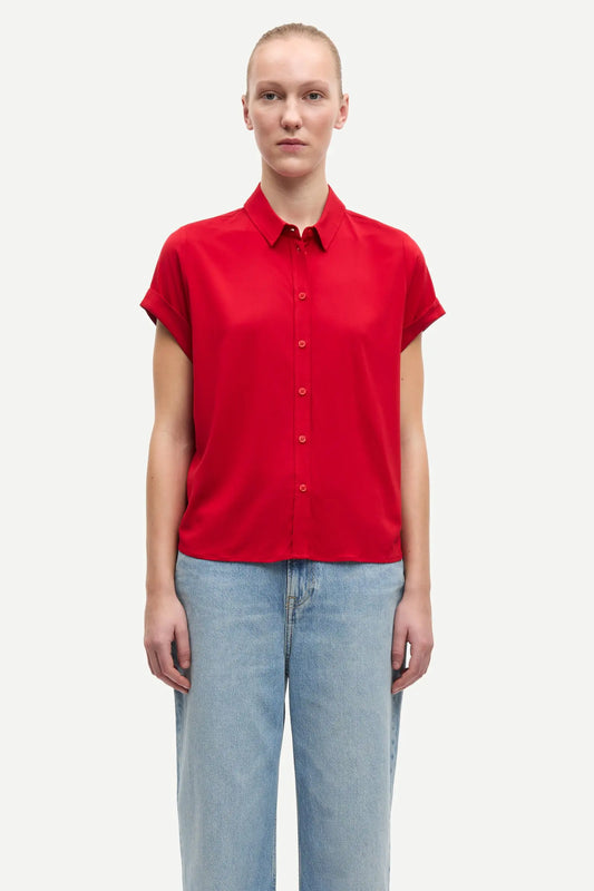 Samsøe Samsøe Majan Ss Shirt Haute Red