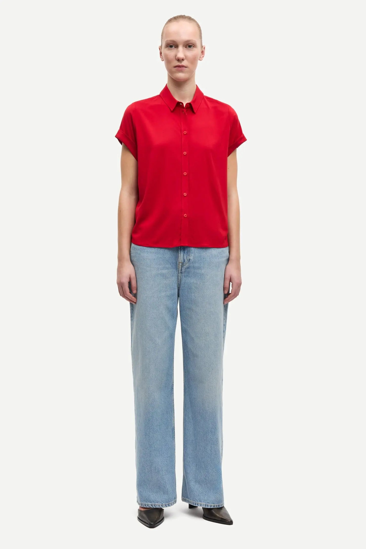 Samsøe Samsøe Majan Ss Shirt Haute Red