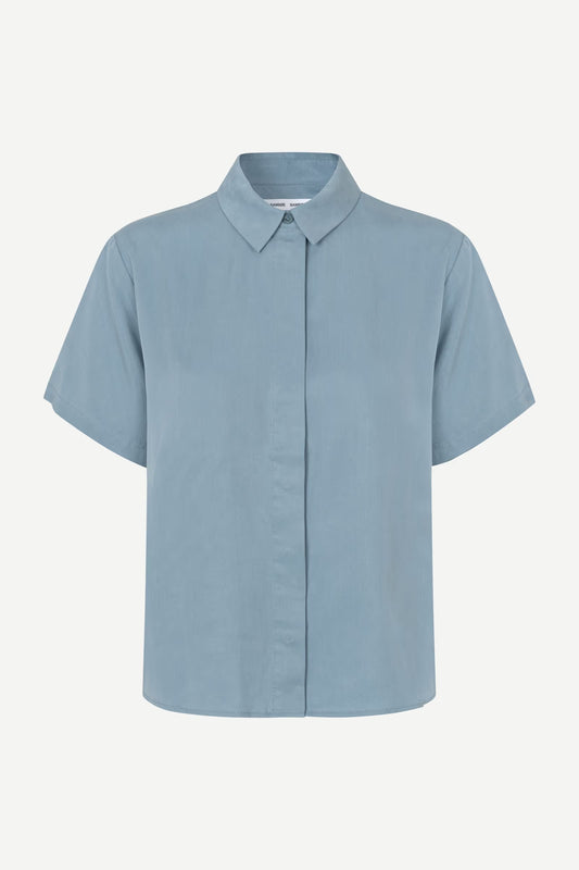 Samsøe Samsøe Mina SS Shirt Windward Blue