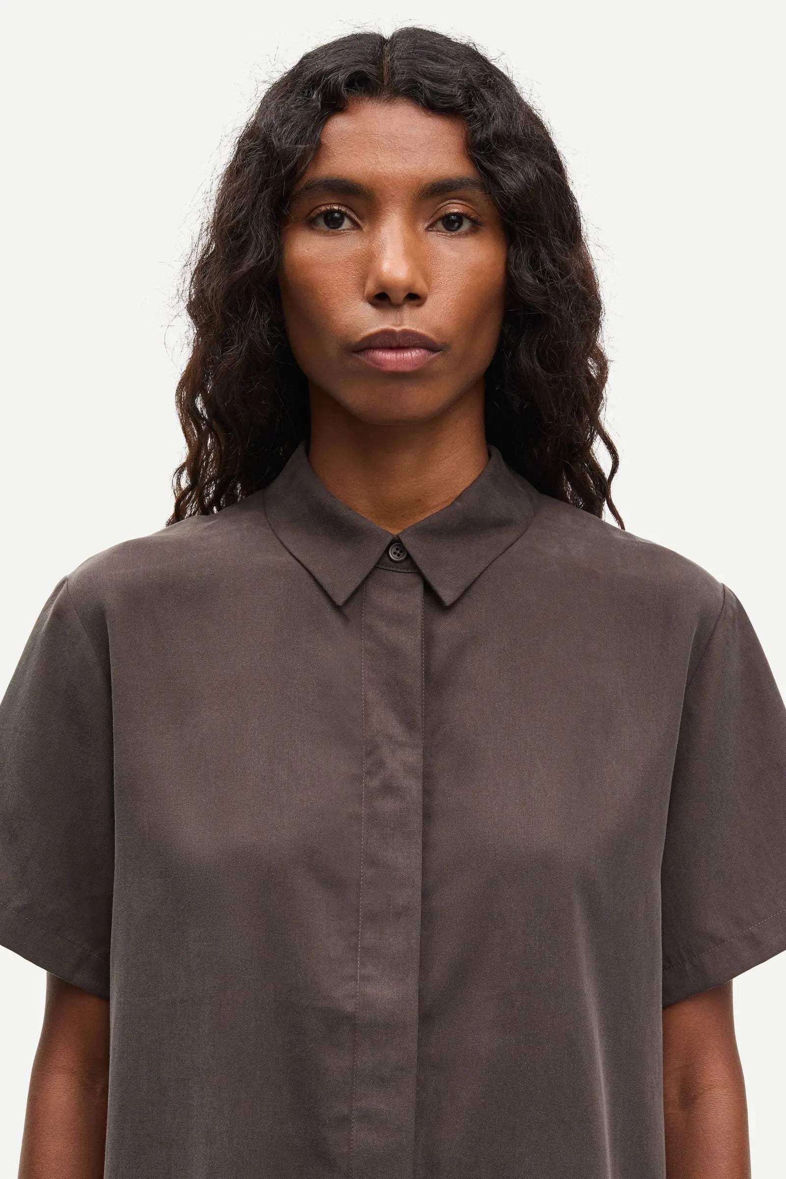 Samsøe Samsøe Mina SS Shirt Mulch - Mojo Independent Store