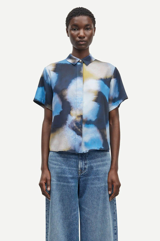 Samsøe Samsøe Mina SS Shirt Aquarel Core