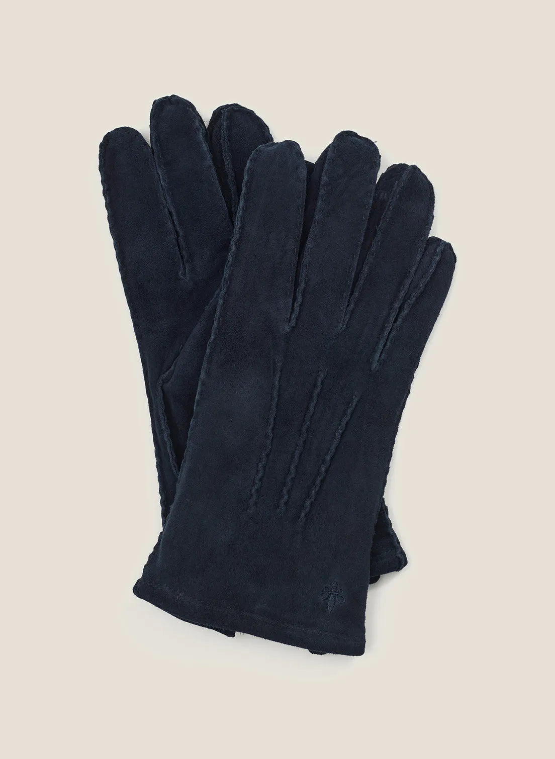 Morris Suede Gloves Blue