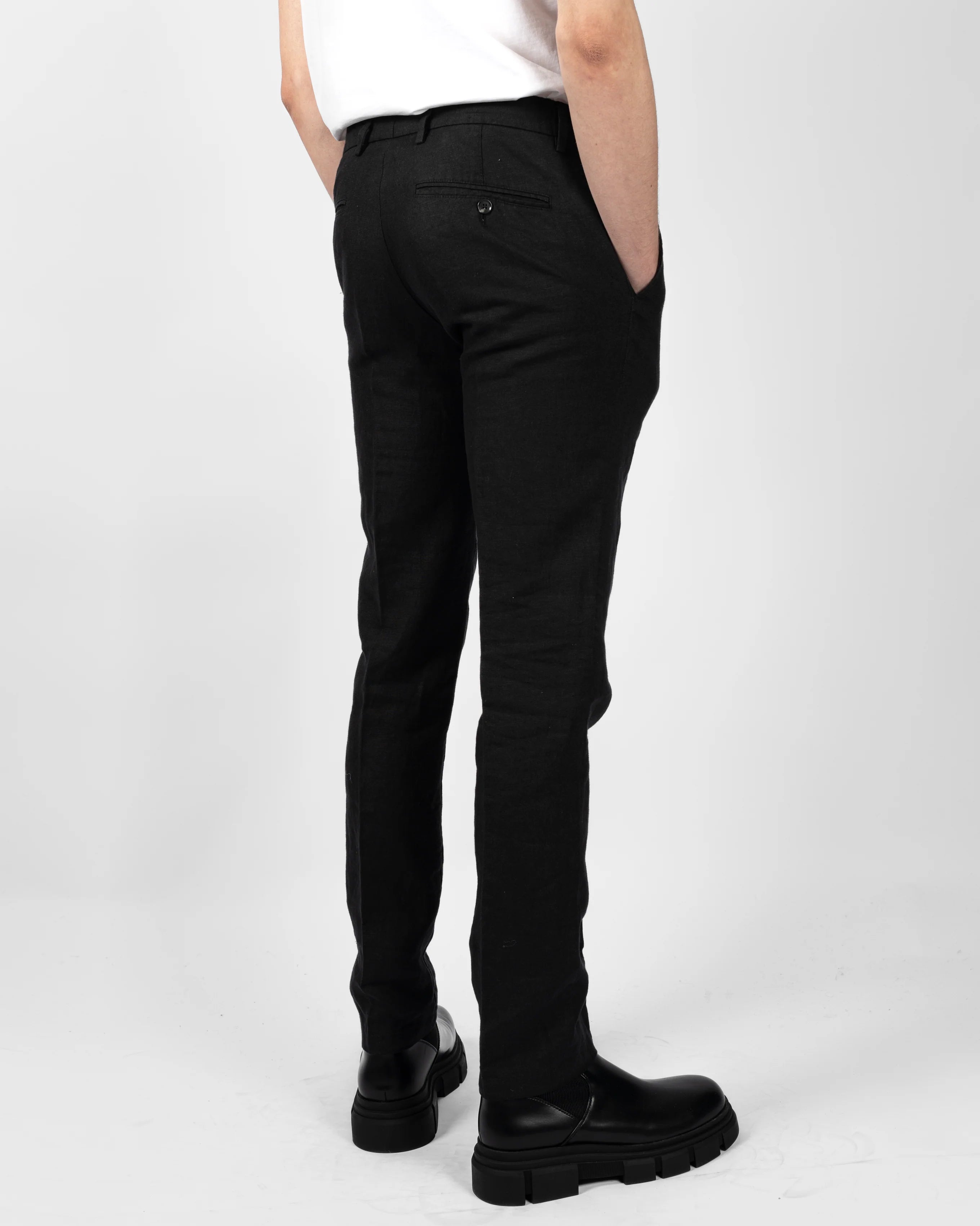 Ljung Trousers Linen Black