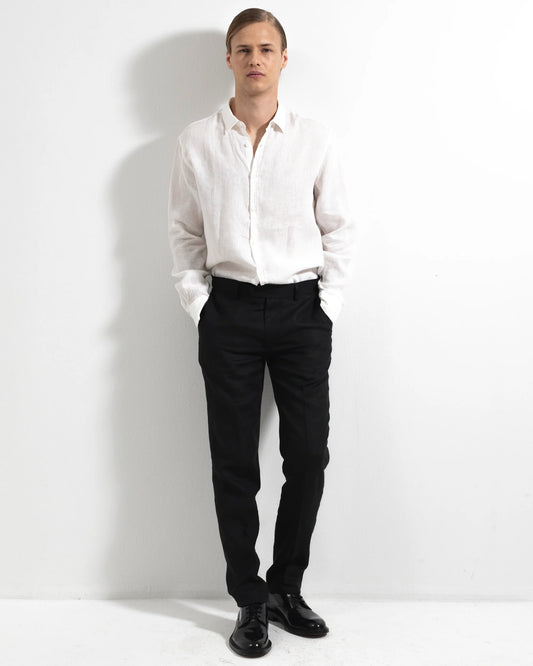 Ljung Airo Linen Trousers Black