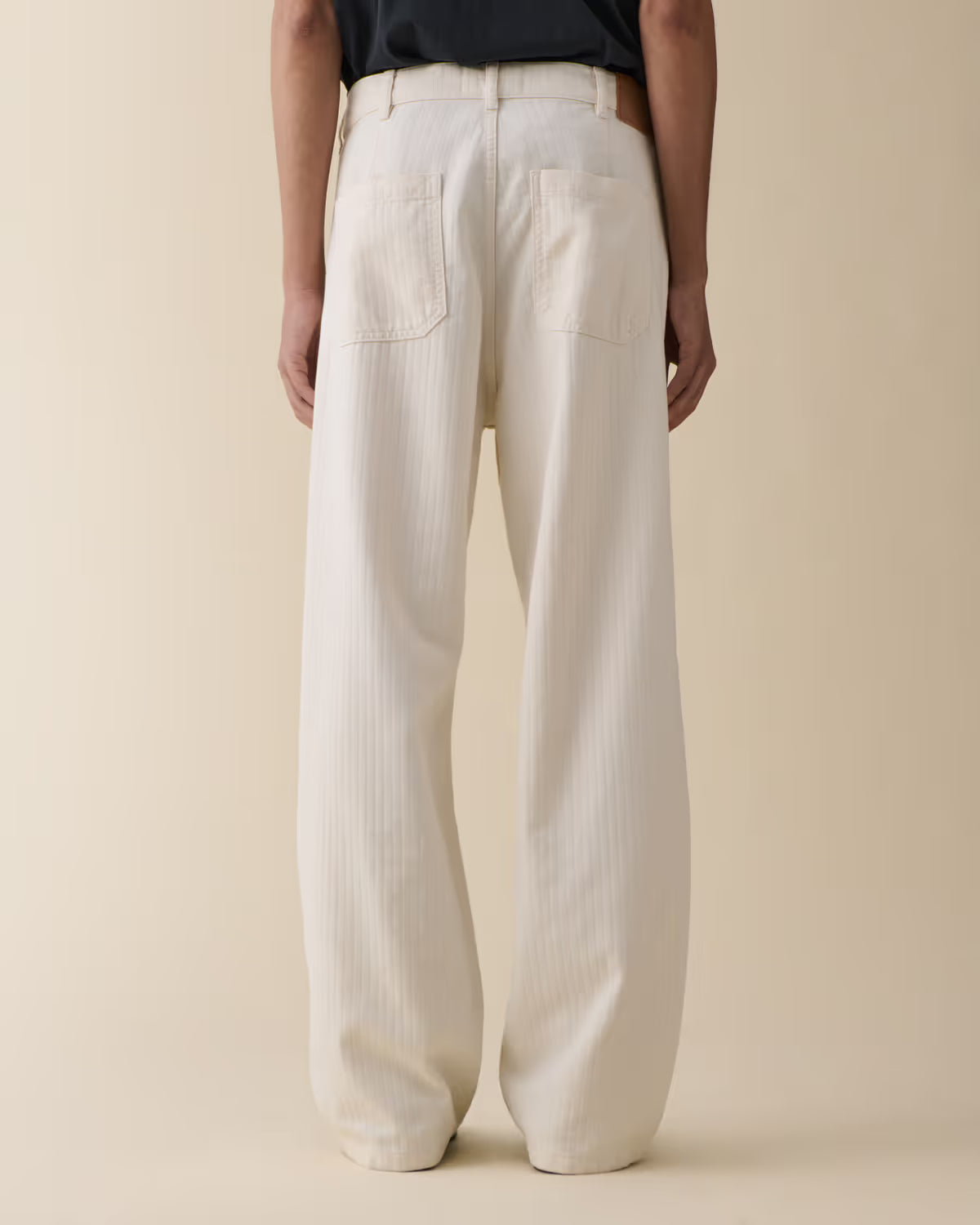 Jeanerica Genua Worker Chino Chevron Ecru - Mojo Independent Store