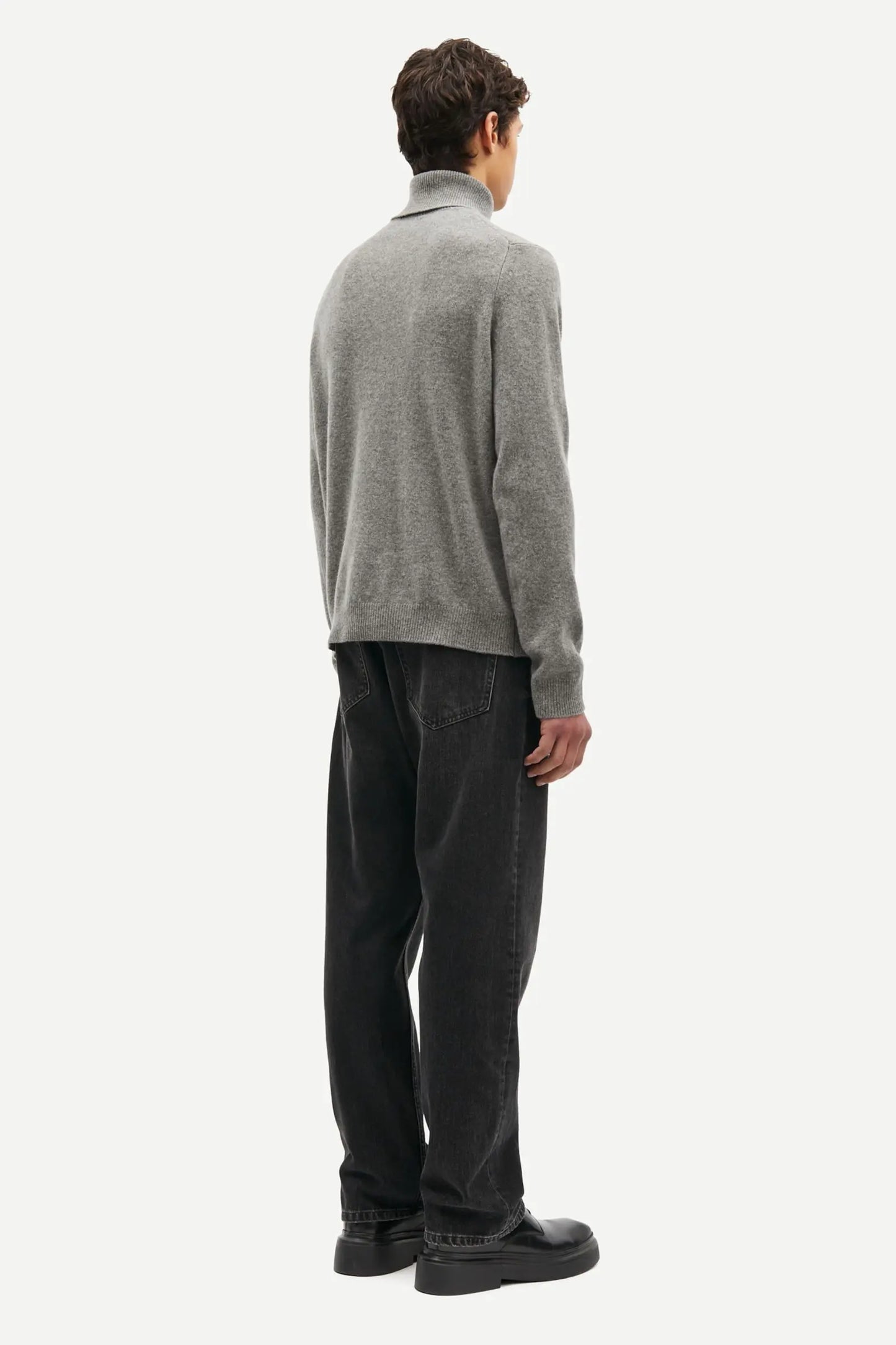 Samsøe Samsøe Isak Knit Turtleneck Dark Grey Mel