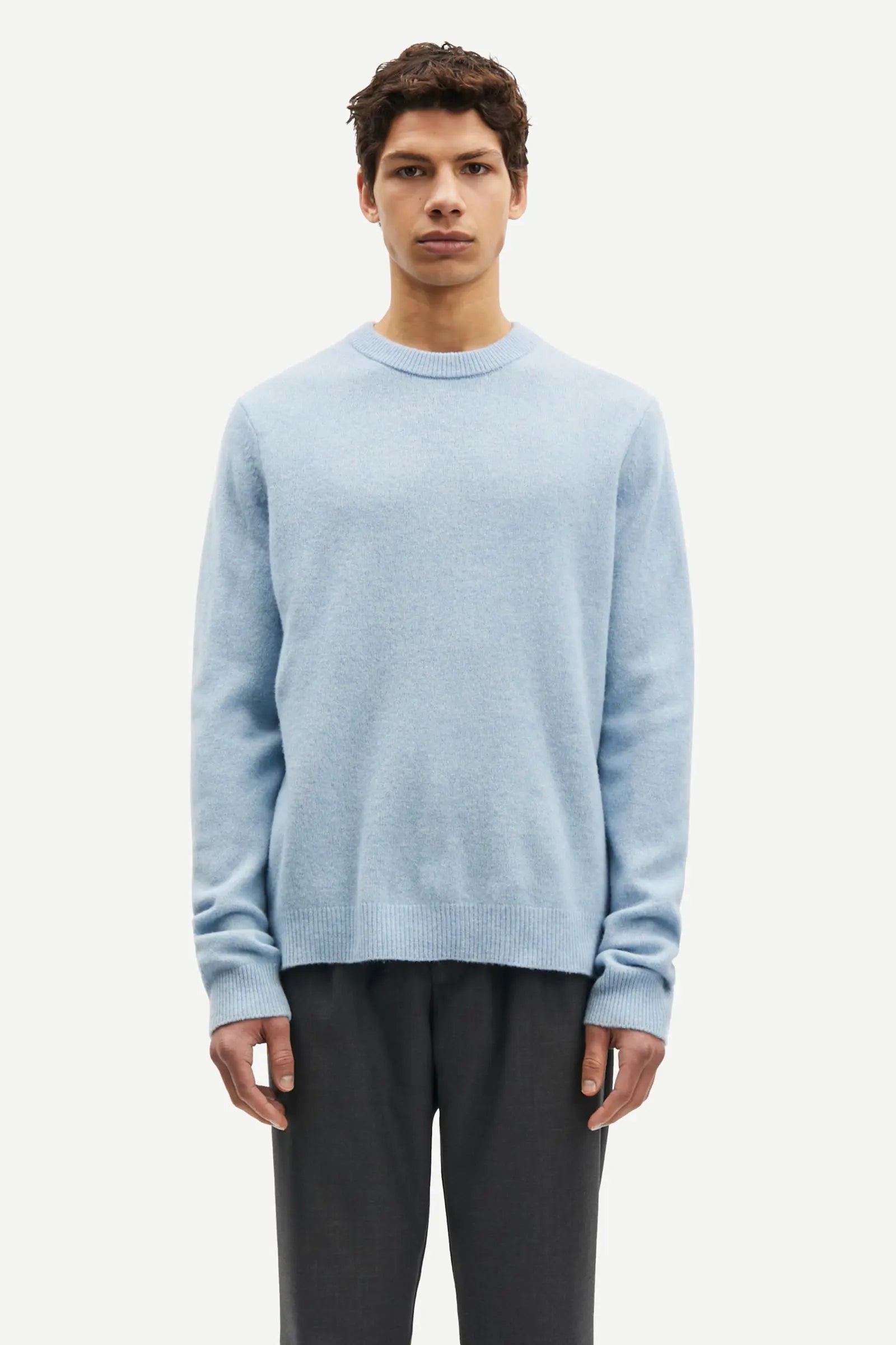 Samsøe Samsøe Isak Knit Sweater Subdued Blue - Mojo Independent Store