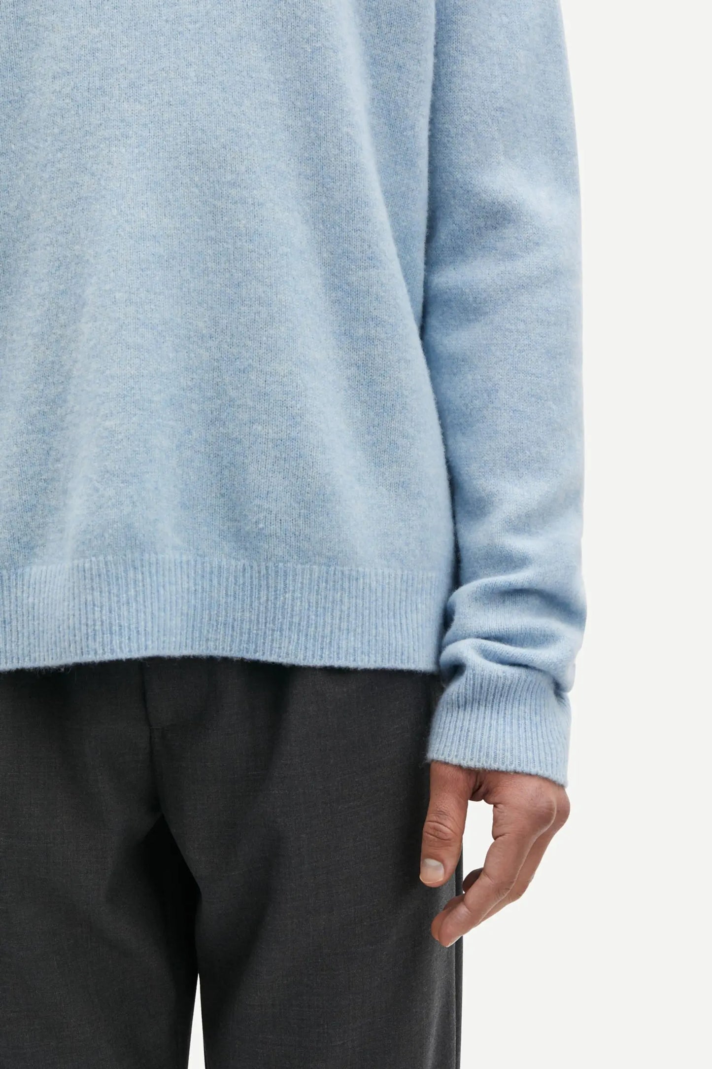 Samsøe Samsøe Isak Knit Sweater Subdued Blue - Mojo Independent Store