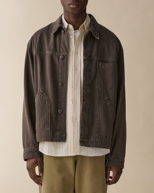 Jeanerica Noa Jacket Chevron Brown