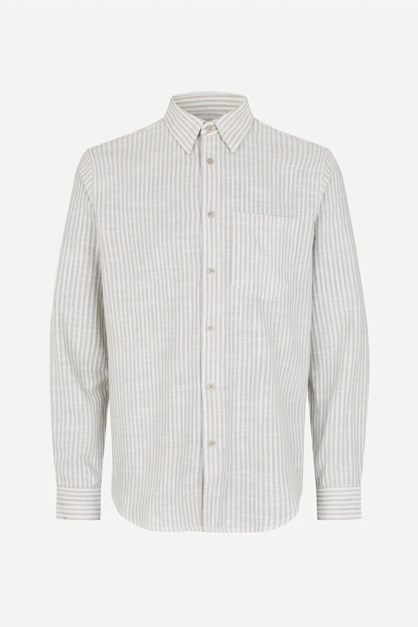 Samsøe Samsøe Liam FP Shirt Grey Stripe - Mojo Independent Store