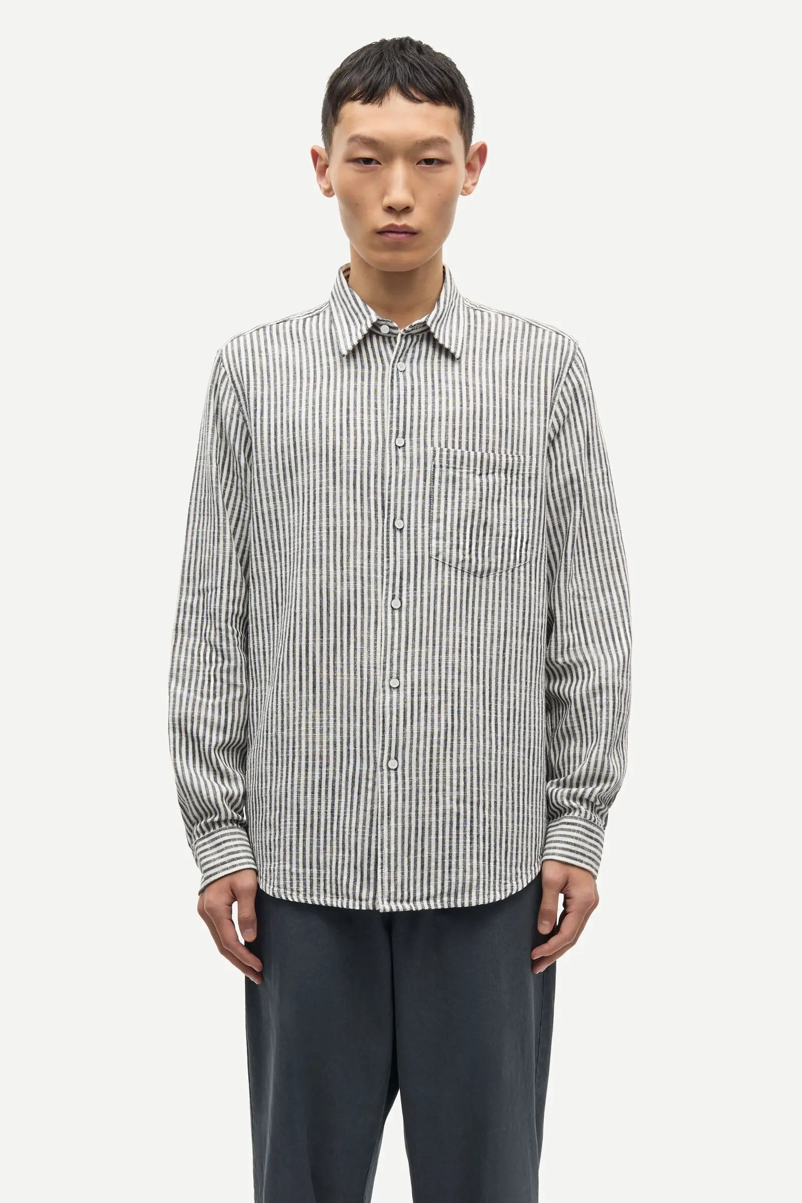 Samsøe Samsøe Liam FP Shirt Salute Stripe - Mojo Independent Store