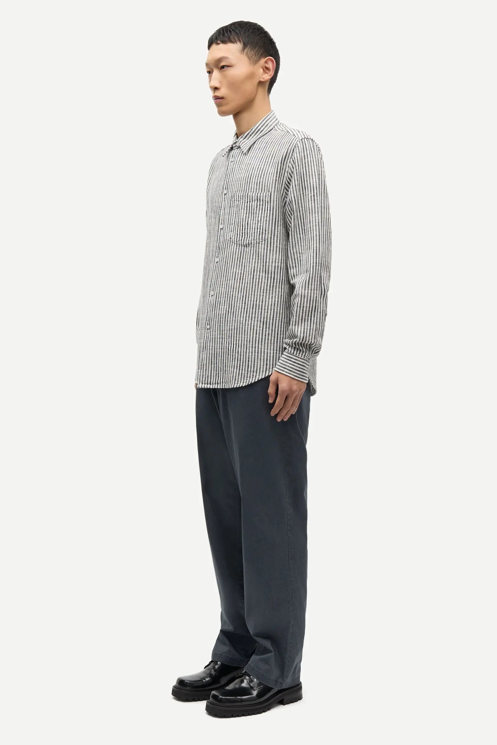 Samsøe Samsøe Liam FP Shirt Salute Stripe - Mojo Independent Store
