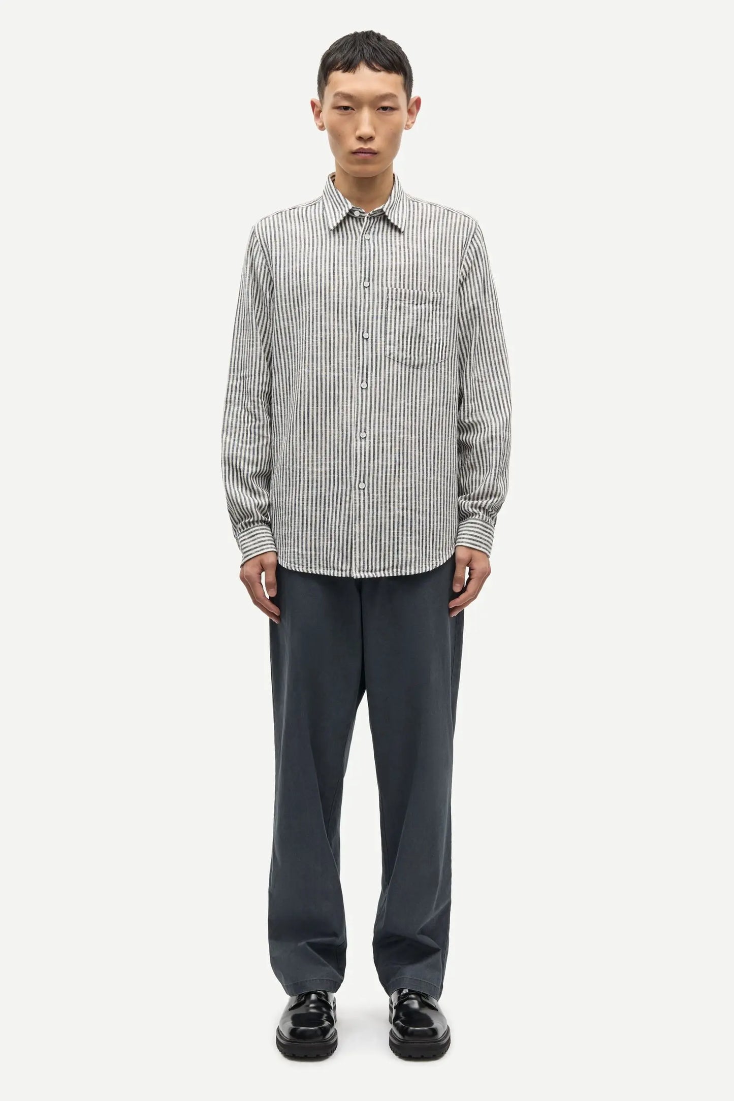 Samsøe Samsøe Liam FP Shirt Salute Stripe - Mojo Independent Store