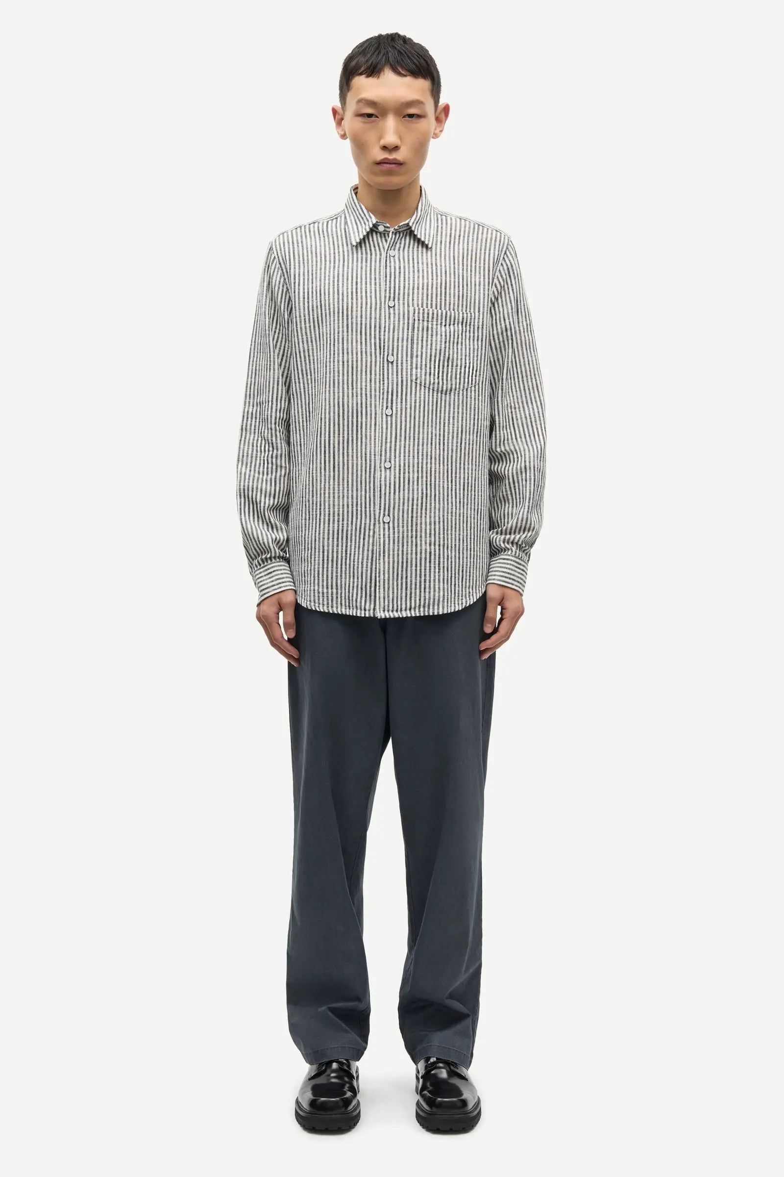 Samsøe Samsøe Liam FP Shirt Salute Stripe - Mojo Independent Store