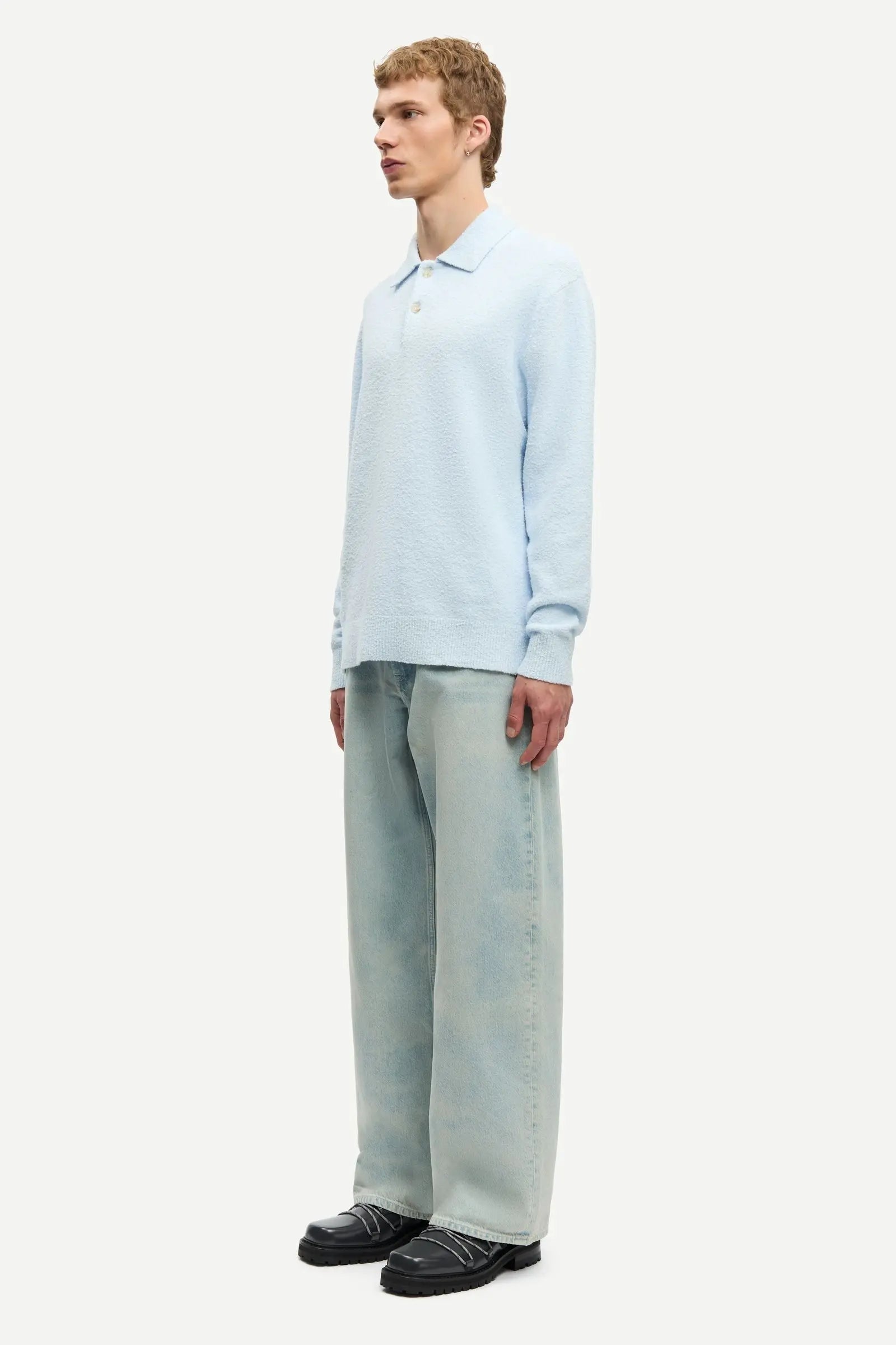 Samsøe Samsøe Sanino Polo Skywriting - Mojo Independent Store