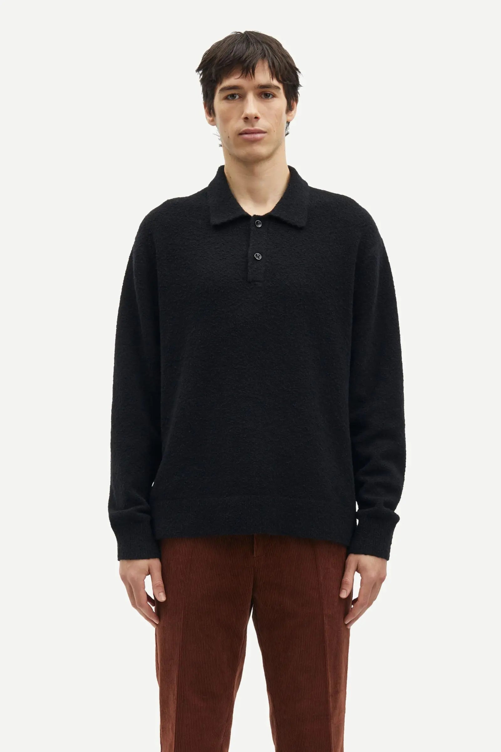 Samsøe Samsøe Sanino Polo Black - Mojo Independent Store