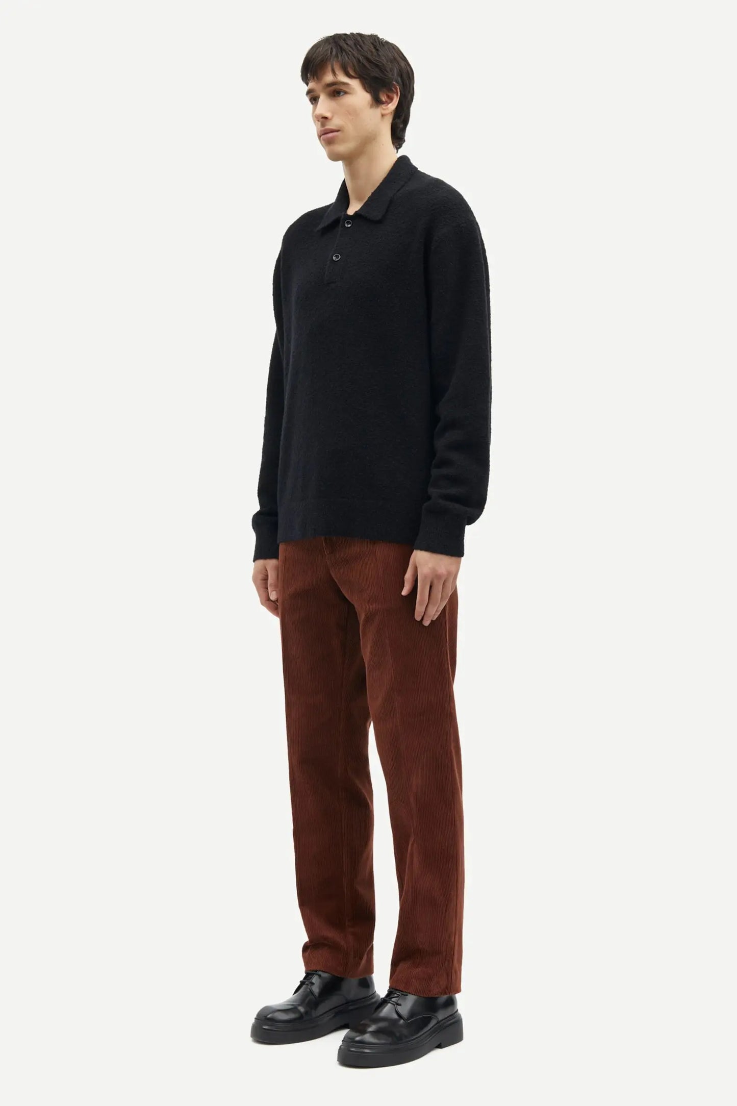 Samsøe Samsøe Sanino Polo Black - Mojo Independent Store