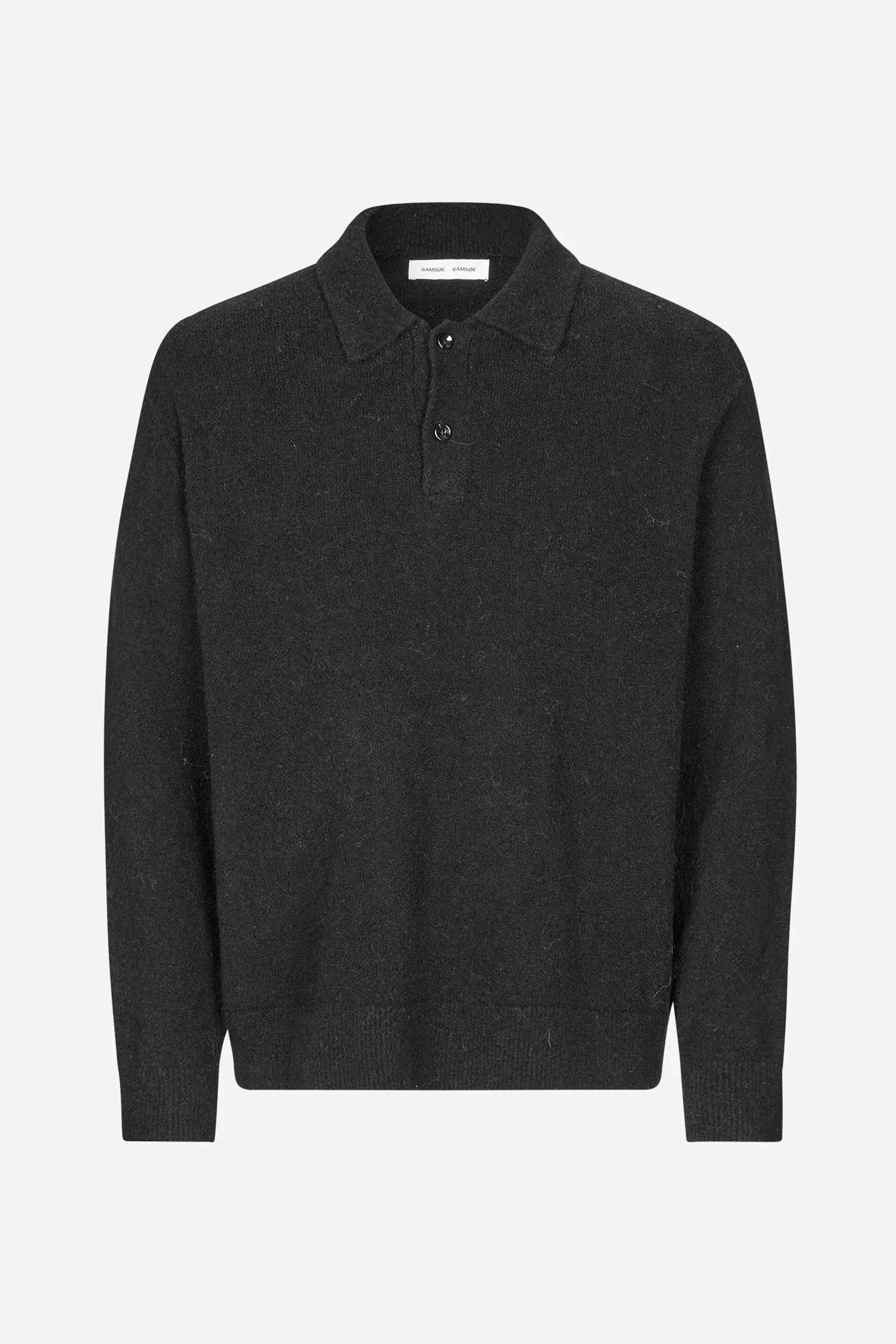 Samsøe Samsøe Sanino Polo Black - Mojo Independent Store