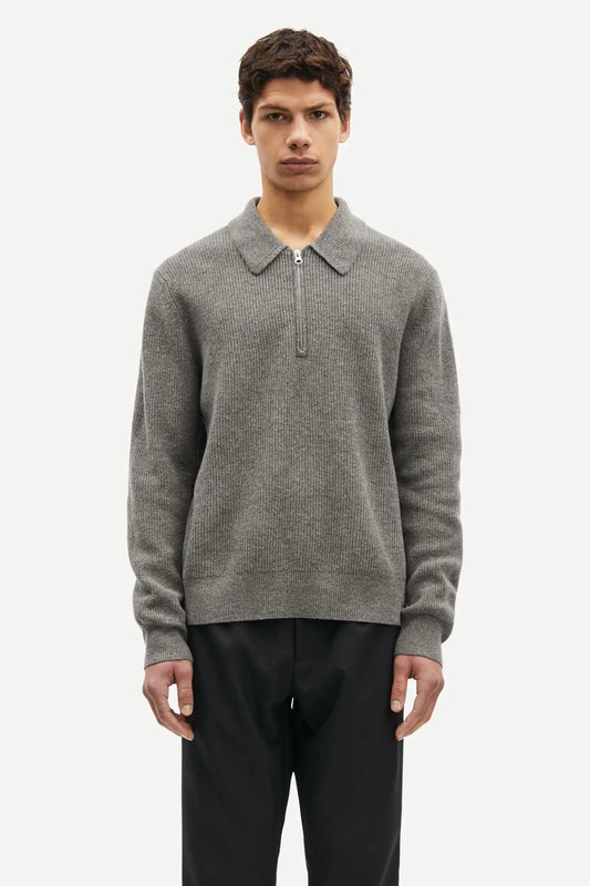 Samsøe Samsøe Saisaks HZ Polo Dark Grey Mel.