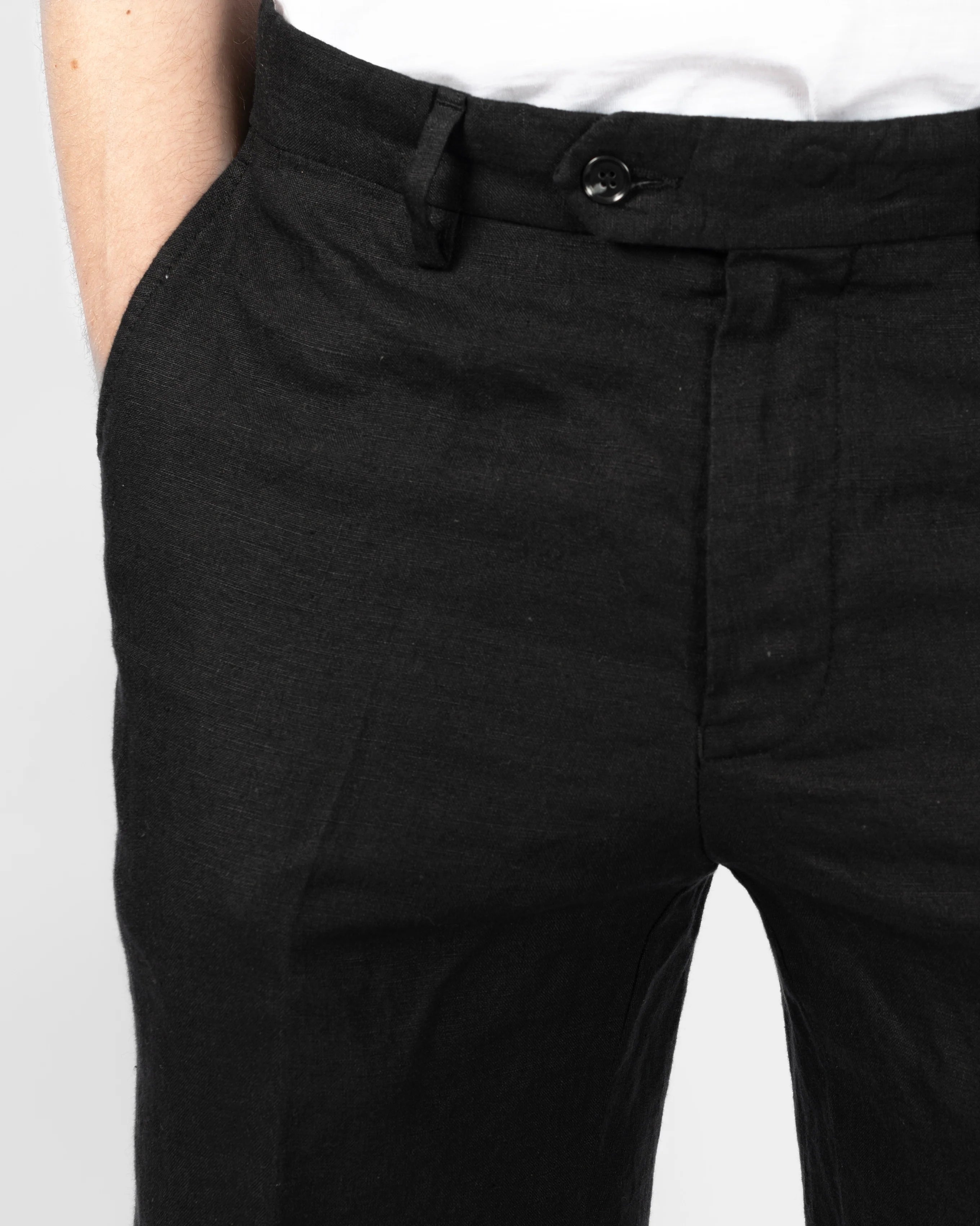 Ljung Shorts Linen Black
