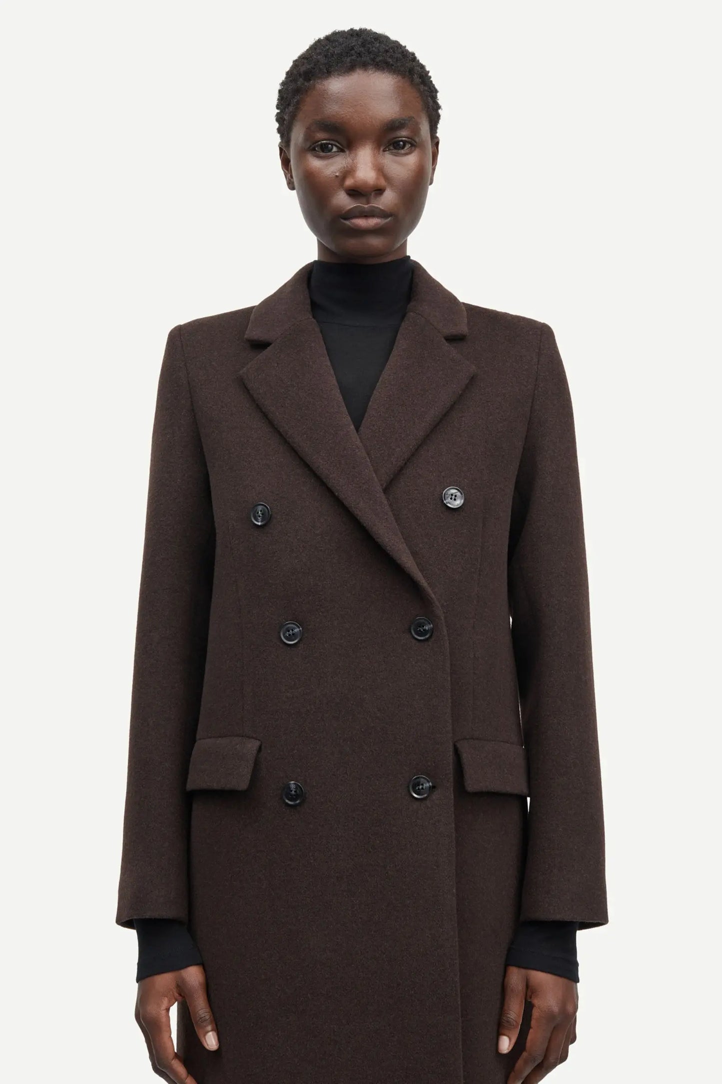 Samsøe Samsøe Falcon Coat Mole - Mojo Independent Store