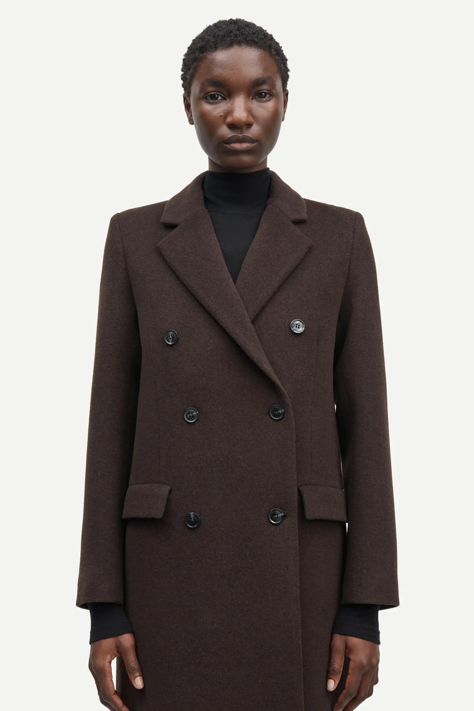 Samsøe Samsøe Falcon Coat Mole - Mojo Independent Store