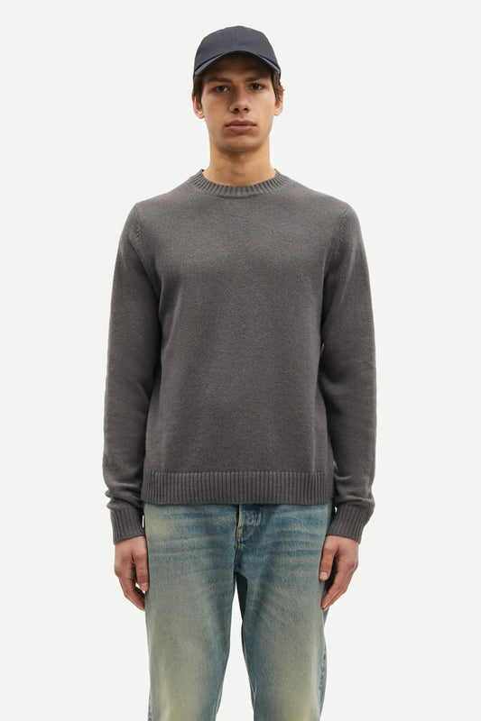 Samsøe Samsøe Sylli Crew Neck Volcanic Ash