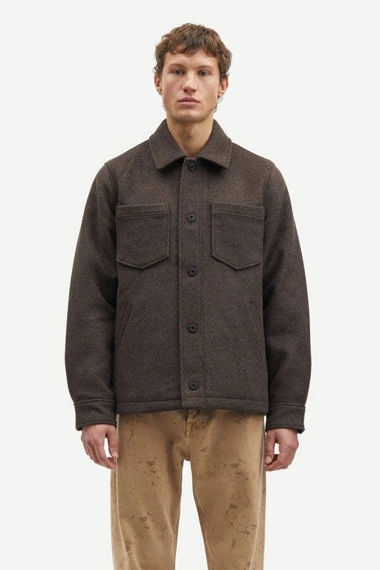 Samsøe Samsøe Pally Shirt Jacket Chocolate Torte