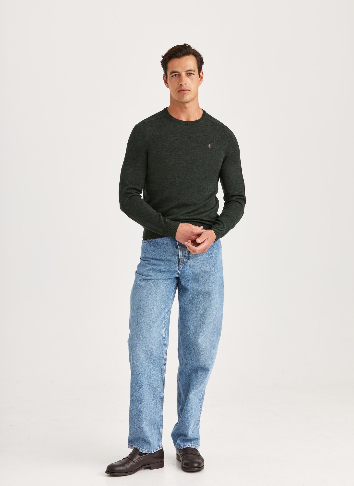 Morris Merino Oneck Olive