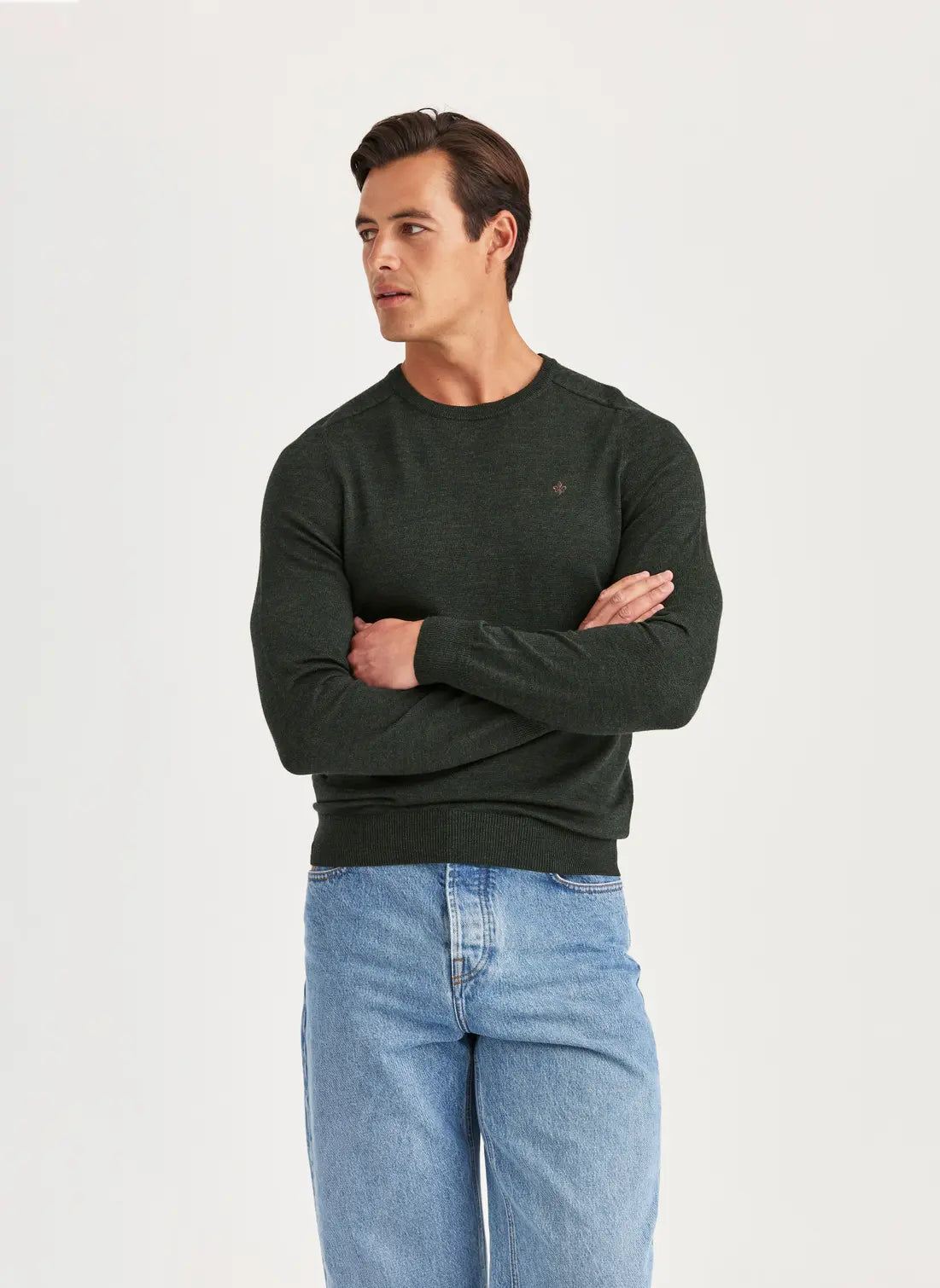 Morris Merino Oneck Olive
