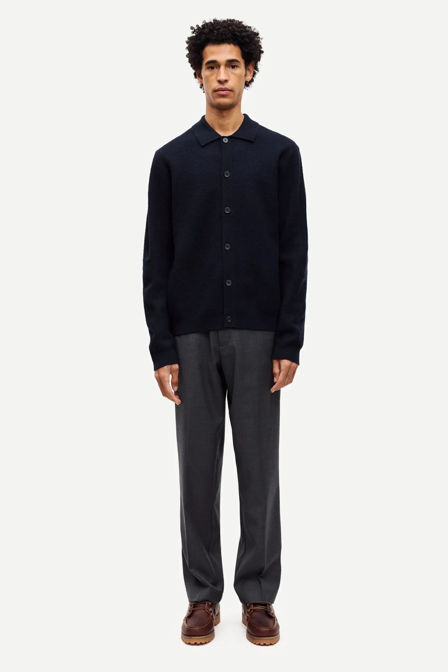 Samsøe Samsøe Sanoah Trousers Dark Grey Mel