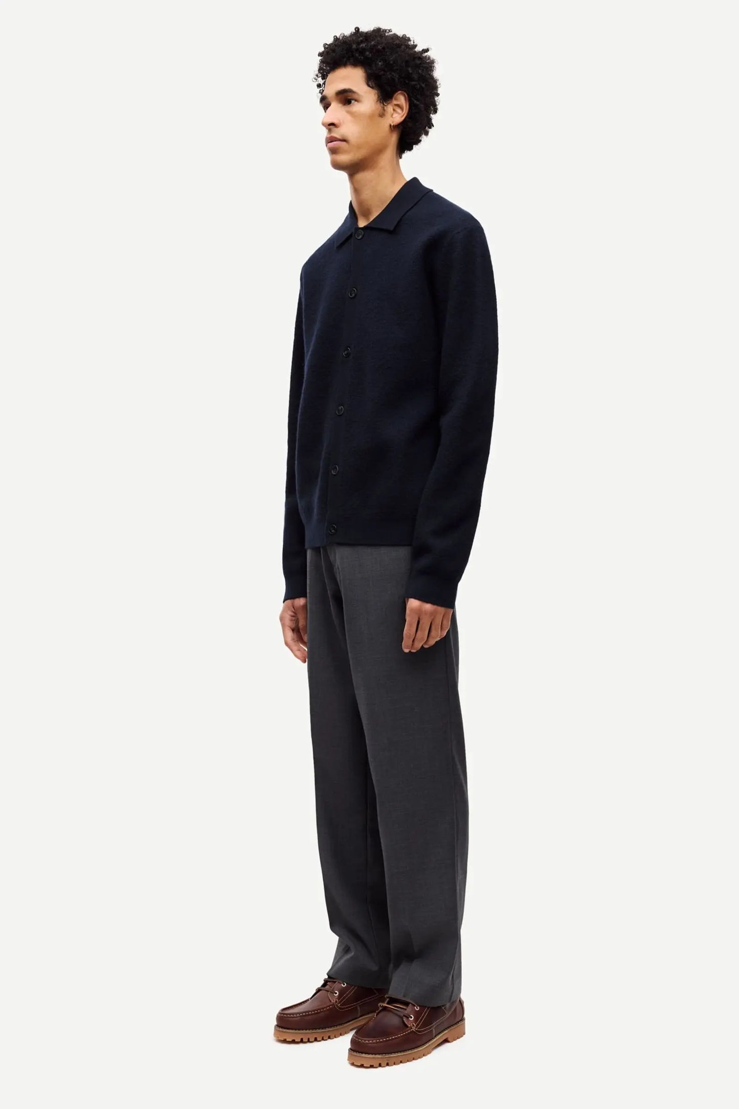 Samsøe Samsøe Sanoah Trousers Dark Grey Mel