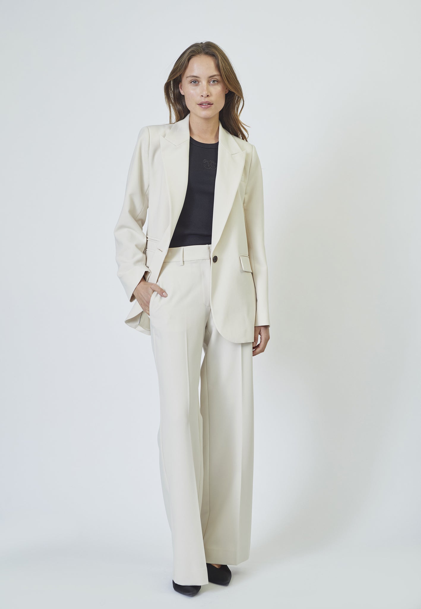 Co'Couture Vola Wide Pant Bone - Mojo Independent Store