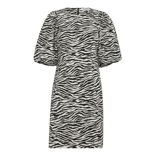 Co'Couture  ZionCC Zebra Crop Puff Dress