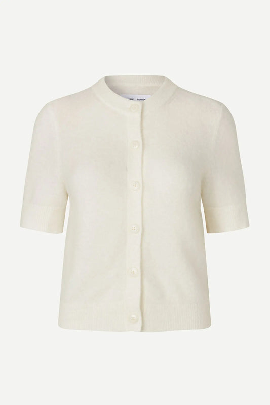 Samsøe Samsøe Sanoura SS Cardigan Egret - Mojo Independent Store