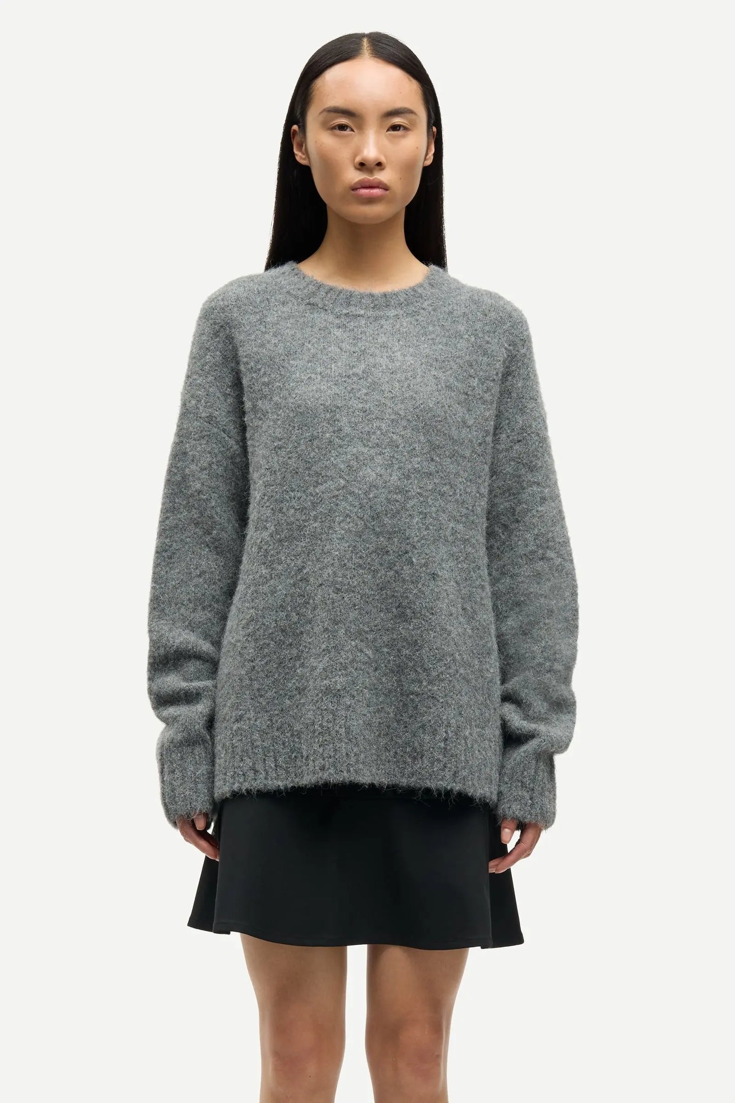 Samsøe Samsøe Sajeanne Sweater Iron Gate - Mojo Independent Store