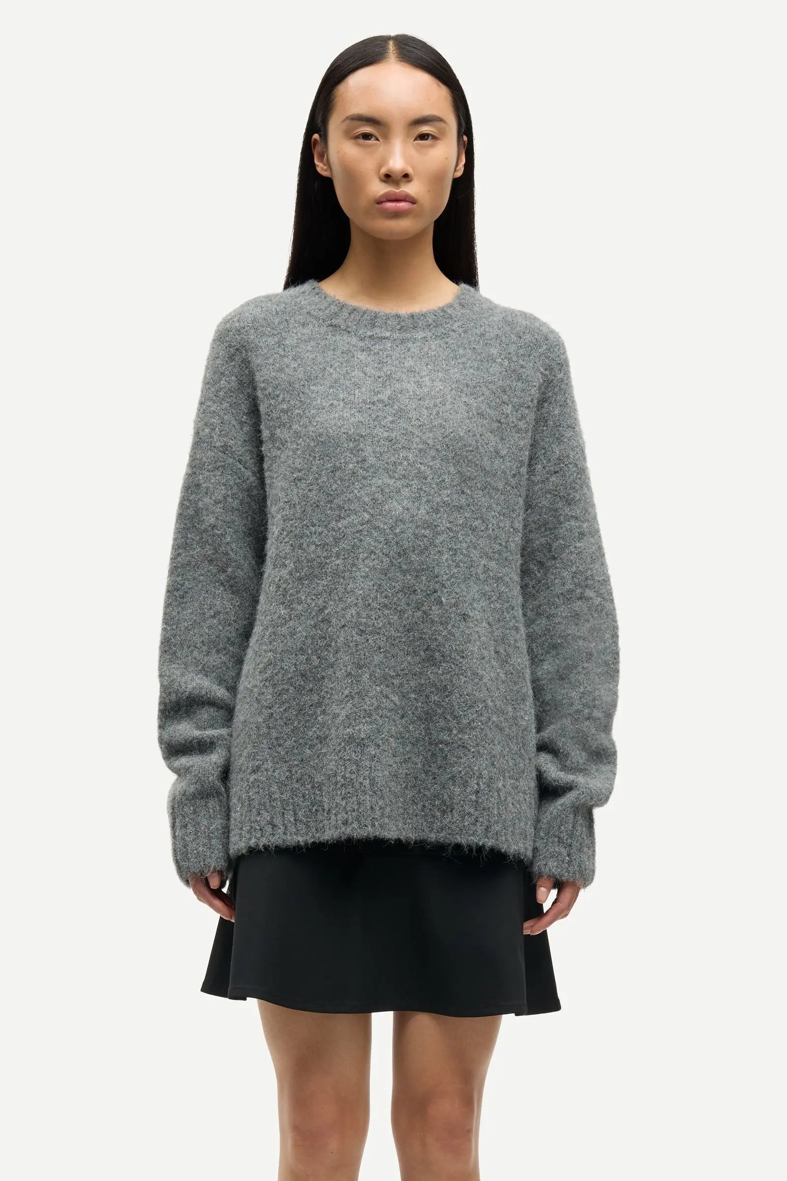 Samsøe Samsøe Sajeanne Sweater Iron Gate - Mojo Independent Store