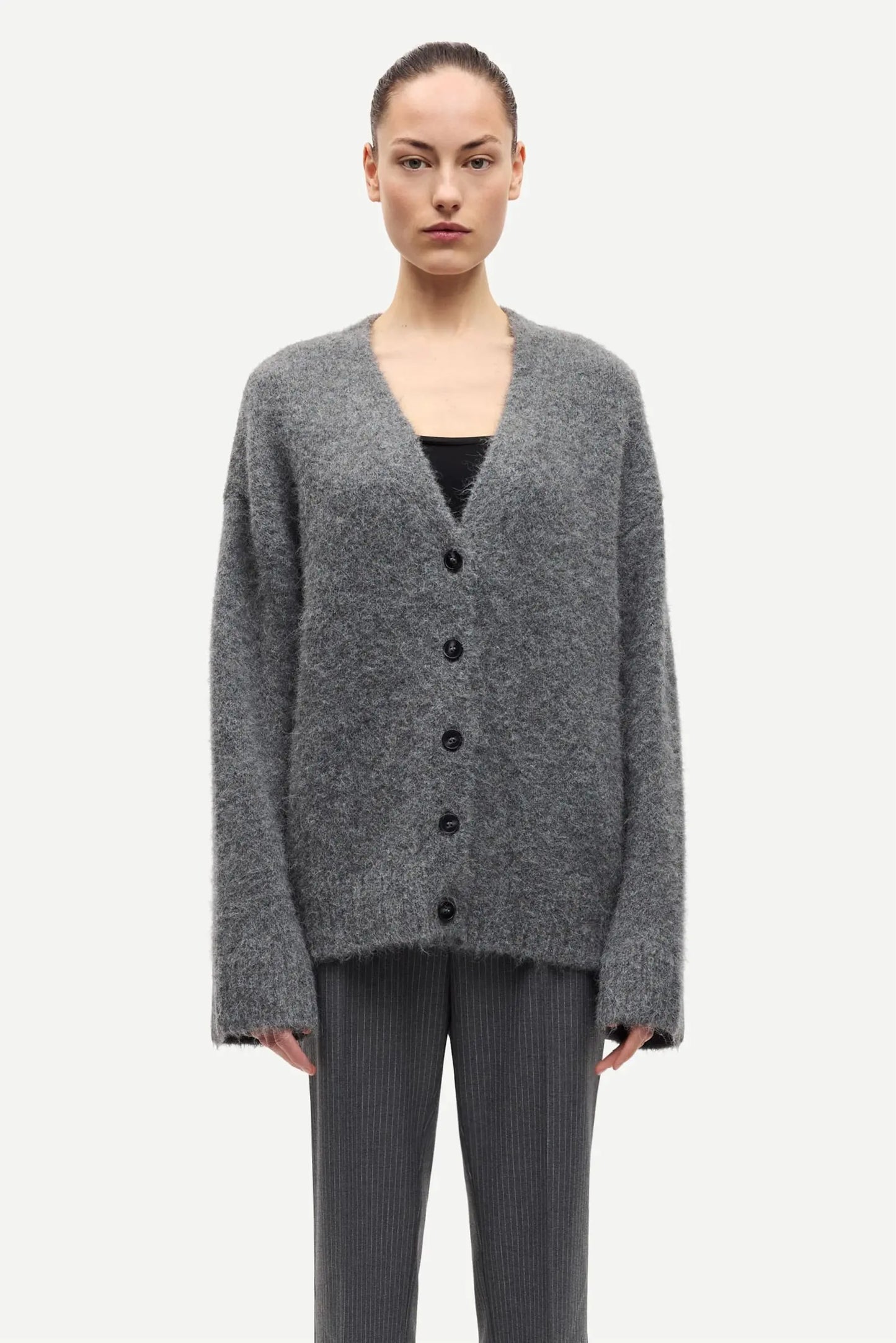 Samsøe Samsøe Sajeanne Long Cardigan Iron Gate - Mojo Independent Store