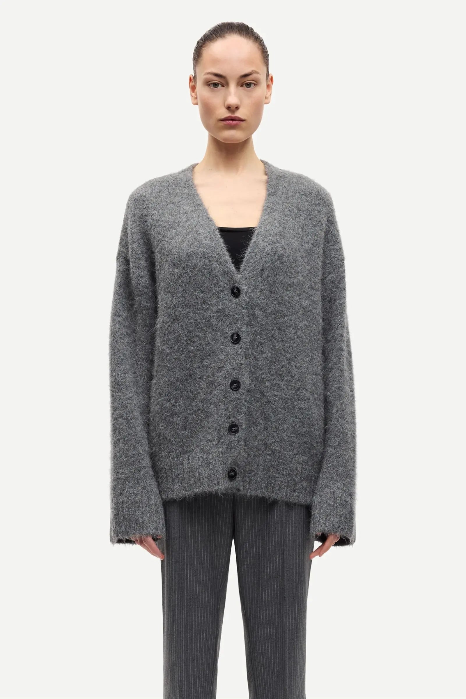 Samsøe Samsøe Sajeanne Long Cardigan Iron Gate - Mojo Independent Store