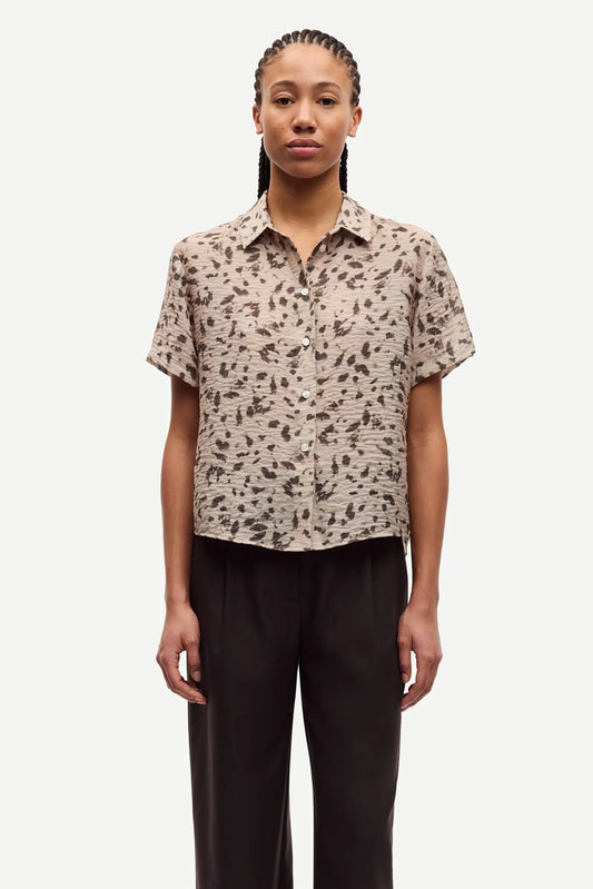 Samsøe Samsøe Saminna SS Shirt Stones Aluminum