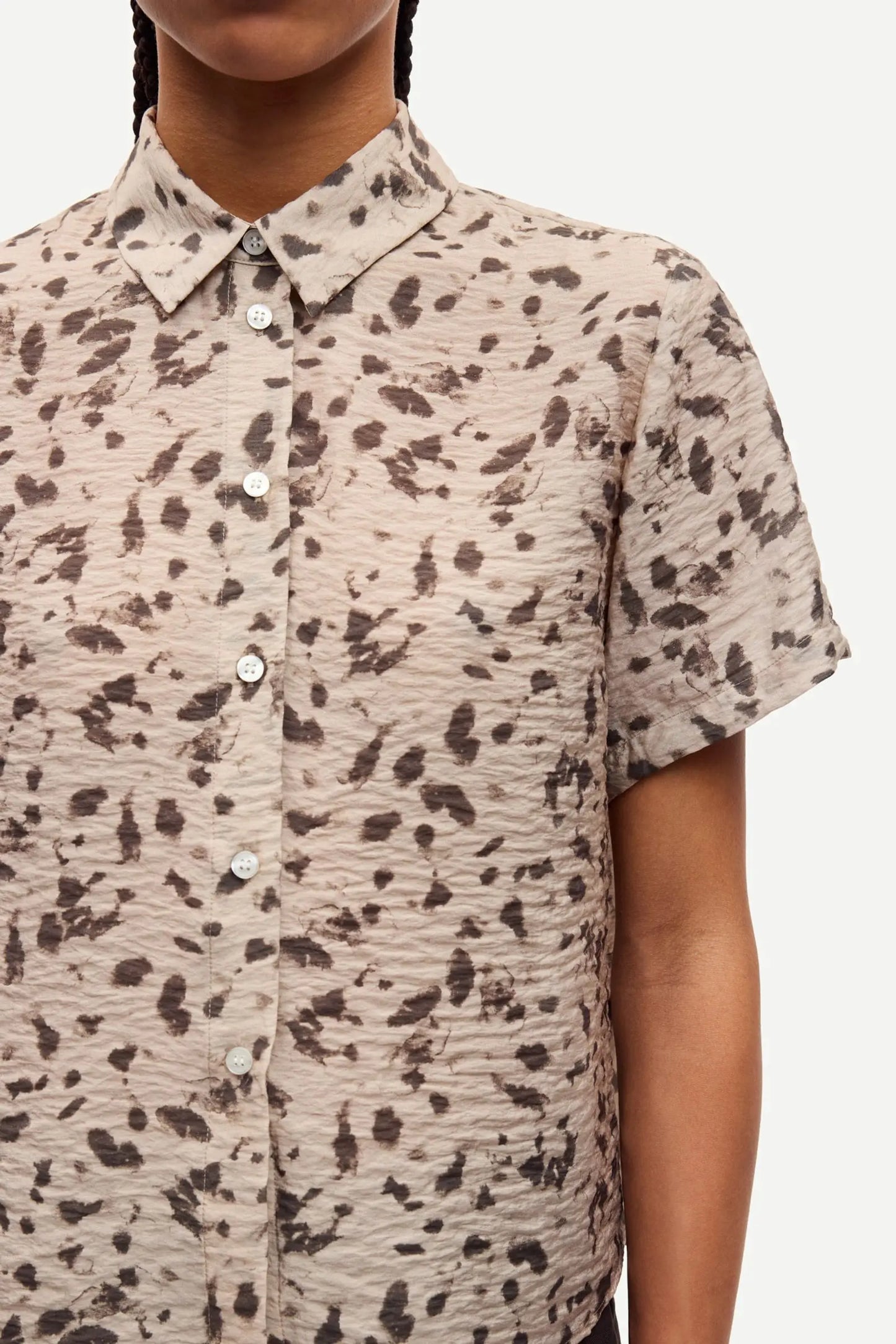 Samsøe Samsøe Saminna SS Shirt Stones Aluminum