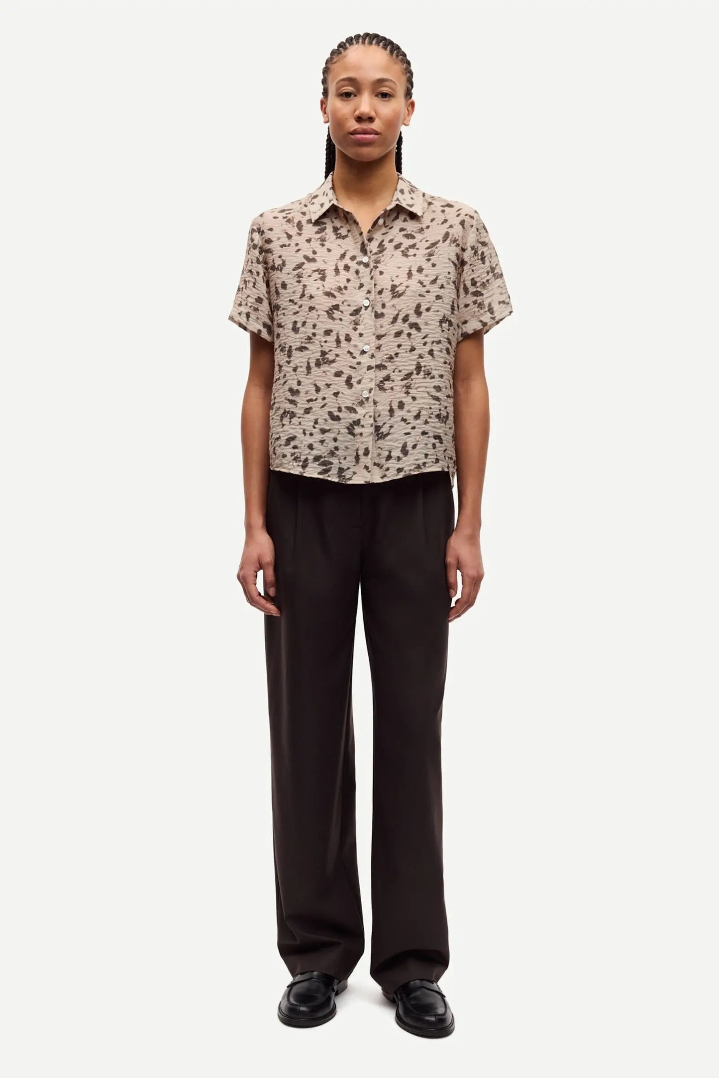 Samsøe Samsøe Saminna SS Shirt Stones Aluminum