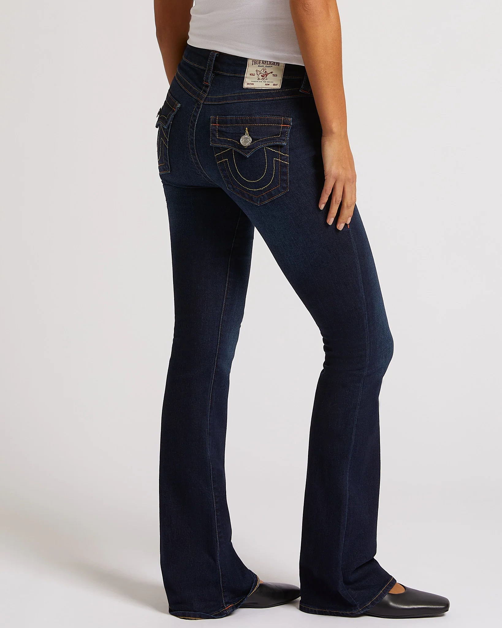 True Religion Becca Mid Rise Bootcut Flap Muddy Waters - Mojo Independent Store