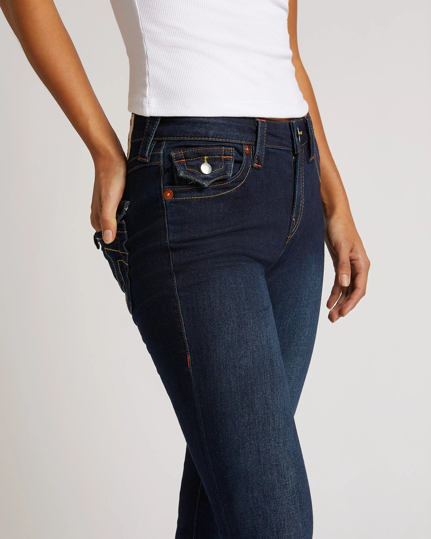 True Religion Becca Mid Rise Bootcut Flap Muddy Waters - Mojo Independent Store