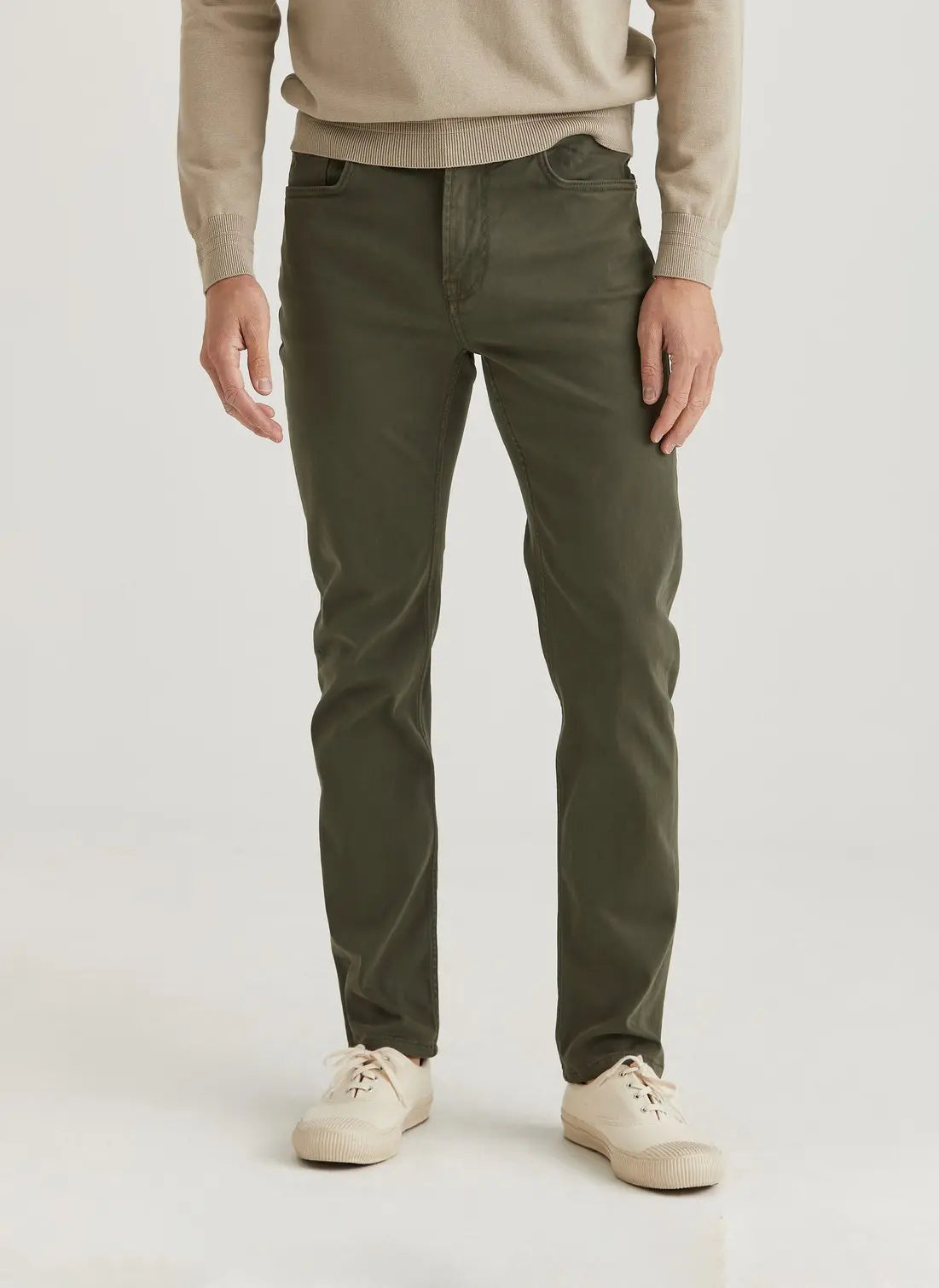 Morris James Brushed 5pkt Olive