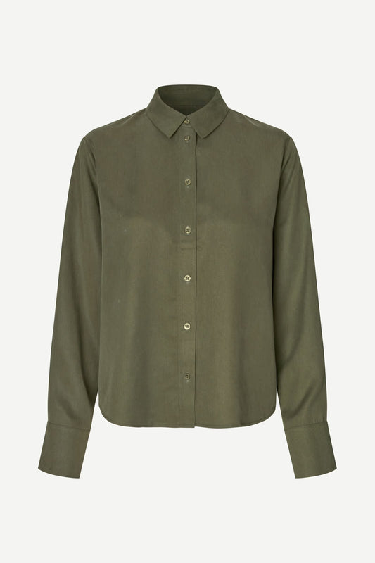Samsøe Samsøe Samina ls shirt Forest Night