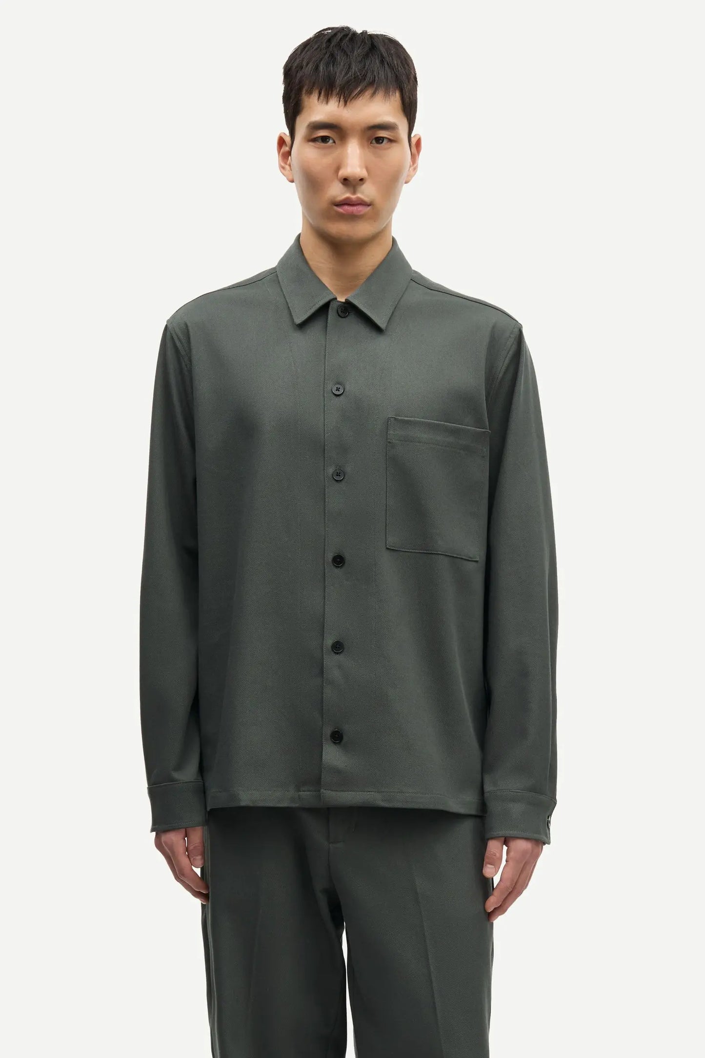 Samsøe Samsøe Sadamon GO Overshirt Dark Evergreen