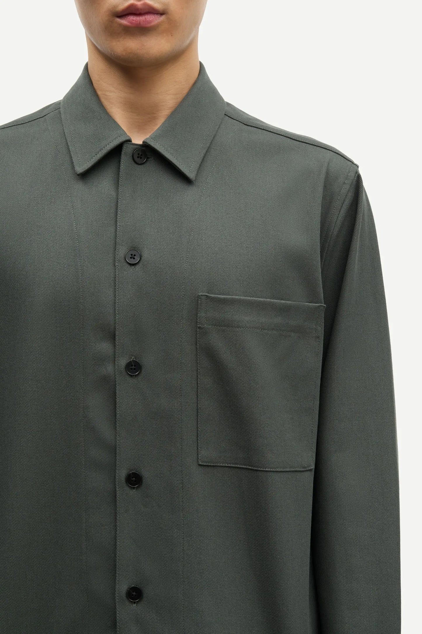 Samsøe Samsøe Sadamon GO Overshirt Dark Evergreen