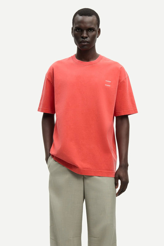 Samsøe Samsøe Sajoel T-shirt Aurora Red - Mojo Independent Store